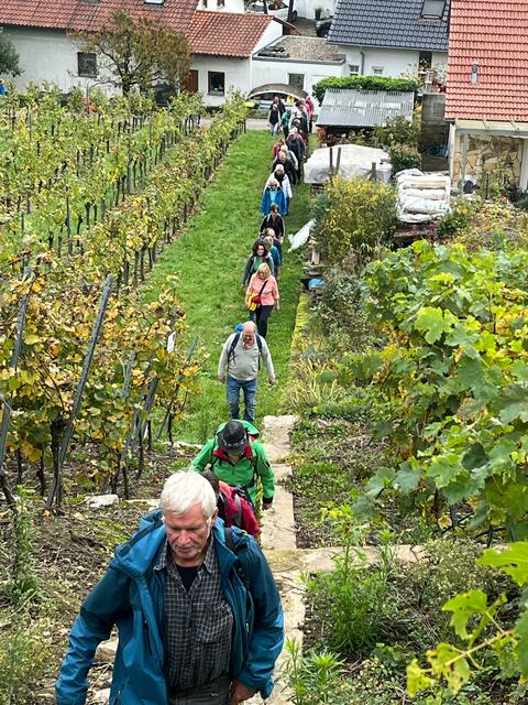 ... und nach oben geht's ... | Foto: privat Sibylle Tröber und Walter Pfenning