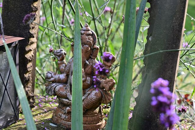 Etwas versteckt, Ganesha der indische Gott des Glücks, der Weisheit und des Wissens im Hinduismus.
 | Foto: Michael Harmsen