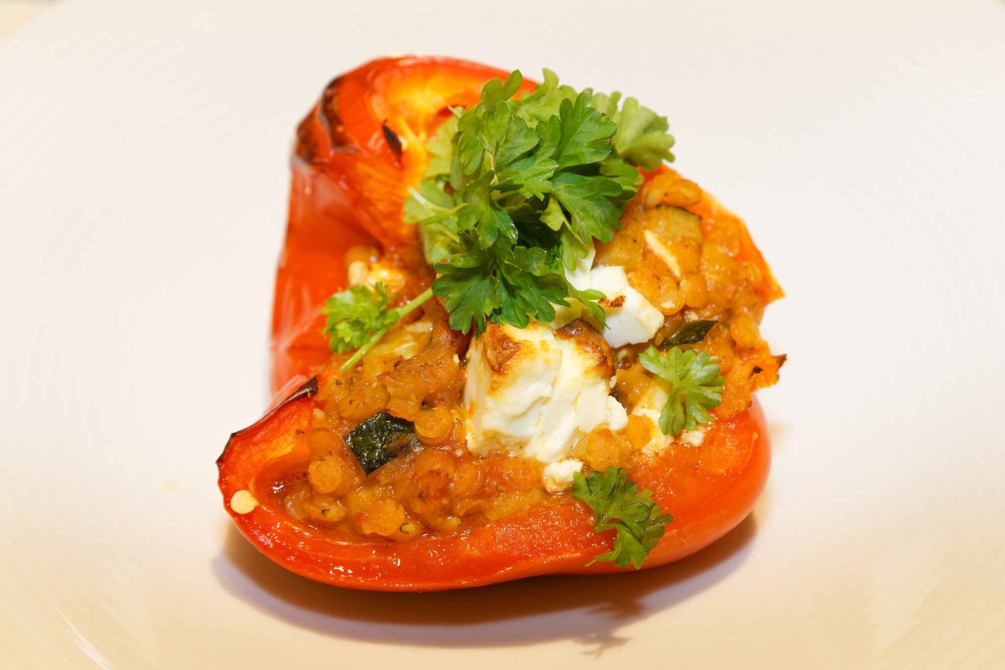 Rezepte: Gefüllte Paprika mit Linsen und Feta - Heilbronn