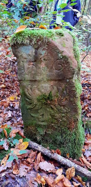Ein schon erhaltener Grenzstein der Stadt Heilbronn | Foto: WandernGabyErich