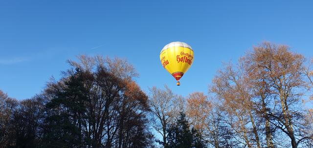Ballon kurz vor der Landung. | Foto: privat Sibylle Tröber