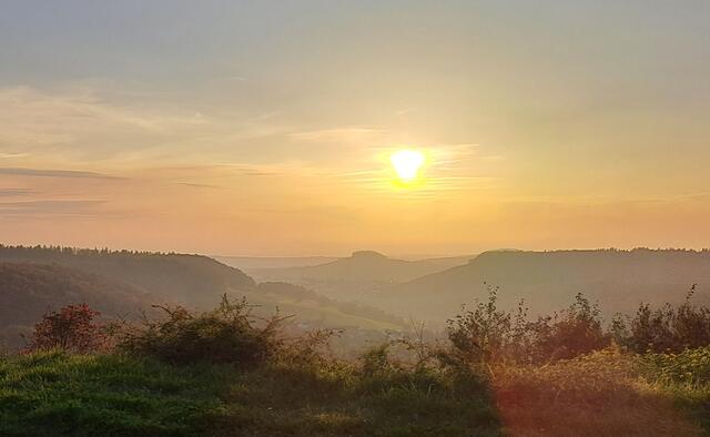 Blick von den Löwensteiner Bergen ins Unterland (Zeugenberg Forstberg) | Foto: Andreas Odey 
