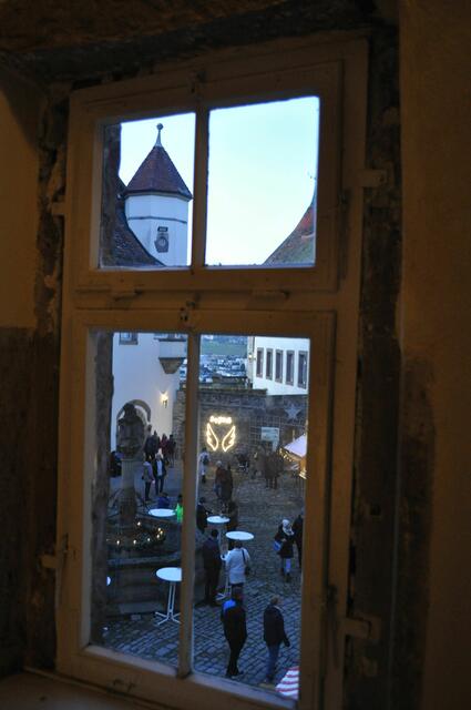 Blick aus dem Fenster beim Aufgang zum Café | Foto: Daniela Somers