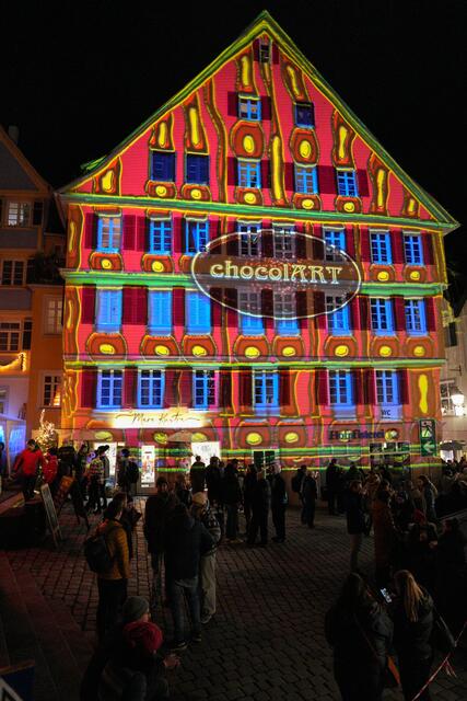schön anzusehen die die Lichtinstallationen an den Häusern | Foto: Ulrich Seidel