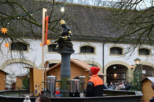 Der Glühweinbrunnen. | Foto: Michael Harmsen