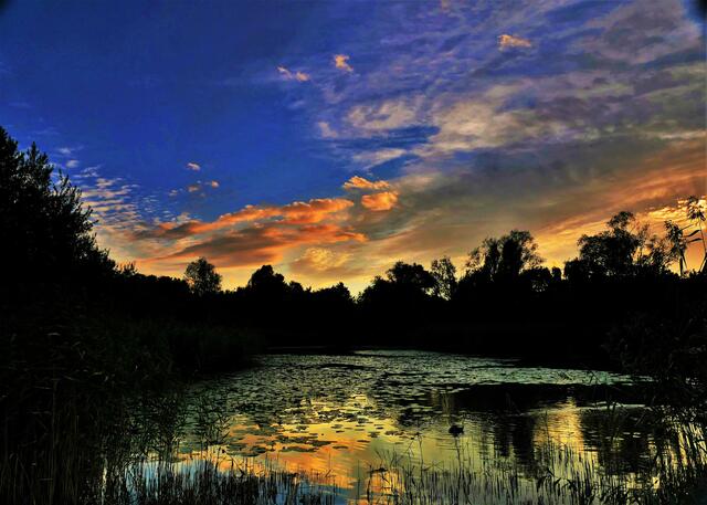 Sonnenuntergang am Ziegeleisee | Foto: KHW