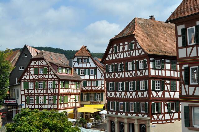 Verschiedene Fachwerkfassaden in Mosbach | Foto: Daniela Somers