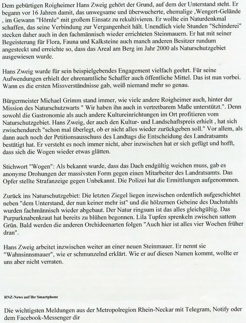 Zeitungsartikel | Foto: Martin Feucht