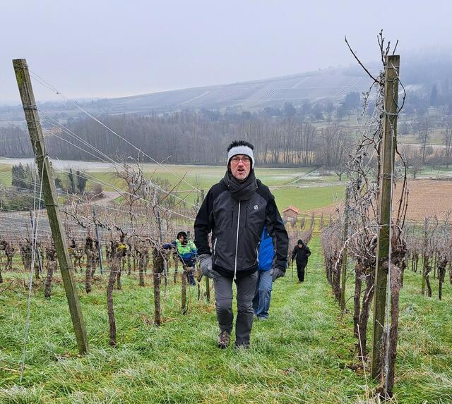 Ein letzter kurzer, aber heftiger Anstieg durch die Weinberge hoch zur "Franzenhöhe". | Foto: Isolde Reitz