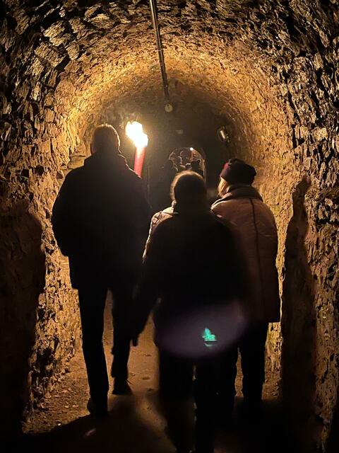 im Wehgang. | Foto: privat Walter Pfenning