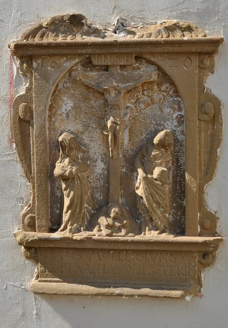An welcher Hauswand ist dieser Bildstock zu finden?
Anneliese hats erraten. Dieser Bildstock ist am Witwenhaus in Oedheim. | Foto: Daniela Somers