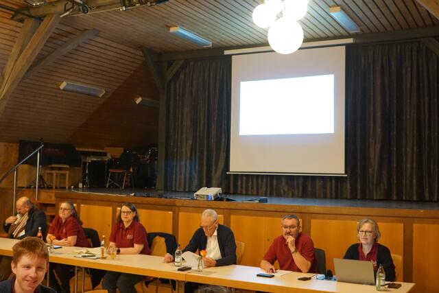 Vorstandschaft der Stadtkapelle Lauffen a.N. bei der Mitgliederversammlung | Foto: Buck