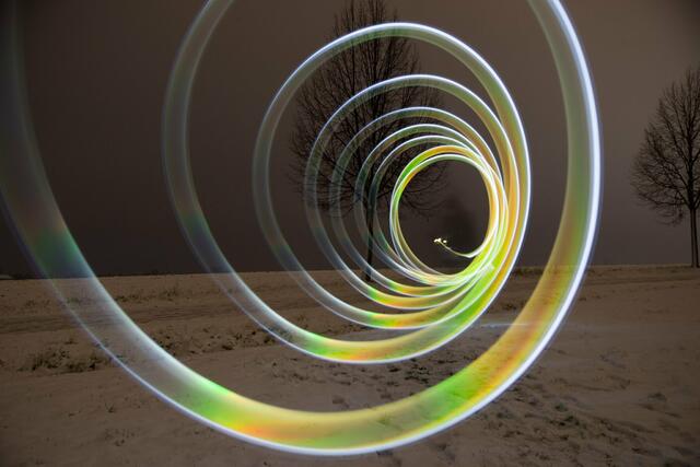 Außergewöhnlich: Wolfgang Müller-Bertran hat ein kurioses Lichtspiel kreiert. | Foto: Wolfgang Müller-Bertran
