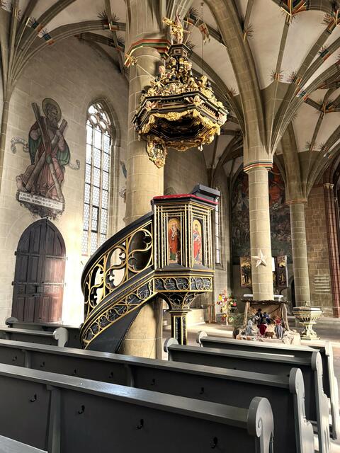 Wo finden wir diese Kanzel?
Evangelische Stadtkirche | Foto: Heide Böllinger aus Bad Friedrichshall