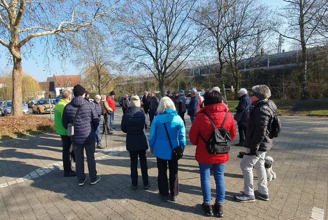 Begrüßung am Treffpunkt Parkplatz Hagdol in Lauffen | Foto: privat Sibylle Tröber