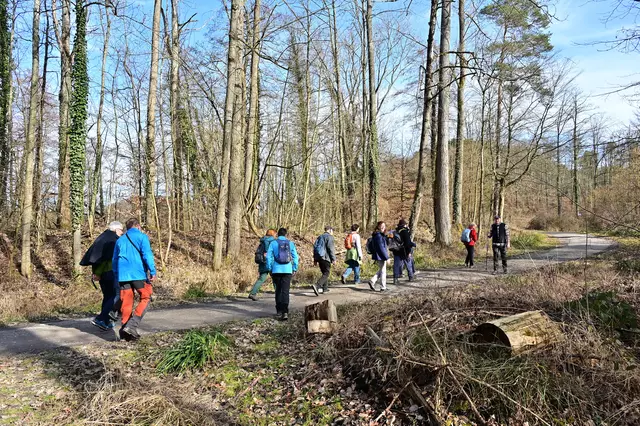 Der Wanderführer schaut nach seinen Schäfchen. | Foto: Michael Harmsen