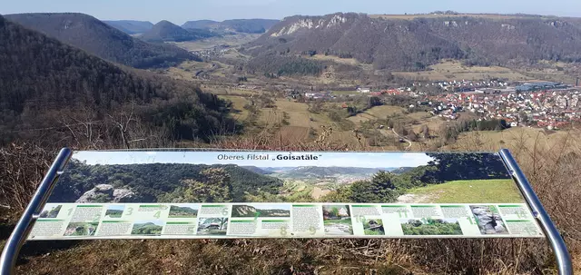 Schautafel mit Blick in "Goisatäle". | Foto: privat Sibylle Tröber