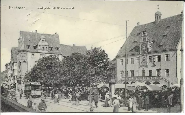 Poststempel vom 07. Januar 1911  | Foto: Ernst Schultz &amp; Co., Heilbronn, Fleinersta. 31
