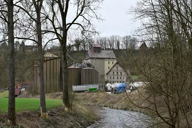 Am 23. August 2015 ereignete ein Großbrand in der Lobenhausener Mühle. Im Zuge der Löscharbeiten gelangten versehentlich große Mengen als Düngemittel gelagertes Ammoniumnitrat in die Jagst. Dadurch kam es zu einem starken Anstieg von Ammoniak und Nitrit, Stoffe mit hochgradig toxischer Wirkung auf Fische. Die Folge war ein dramatisches Fischsterben – insgesamt wurden 20 t tote Fische geborgen. | Foto: Michael Harmsen