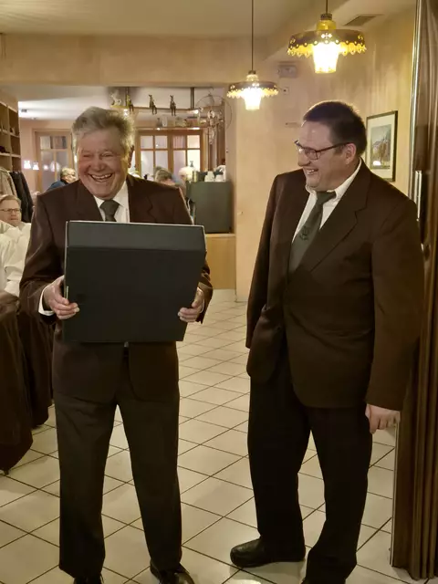 v.l. Otto Bürkert 65 jähriges Jubiläum  | Foto: Michael Müller 