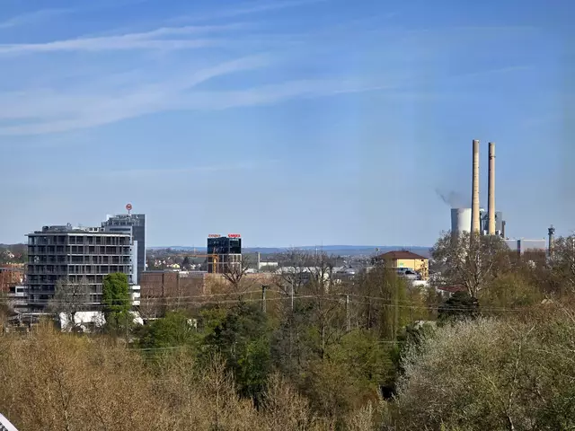 Hier schein alles ganz nah beieinander zu liegen. Wohlgelegen, Kaiserturm und EnBW. | Foto: Heidrun Rosenberger