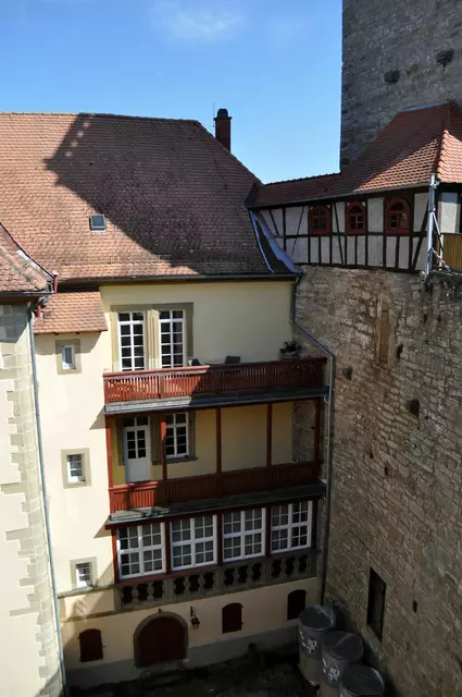 Blick vom Wehrgang in den Innenhof | Foto: Daniela Somers