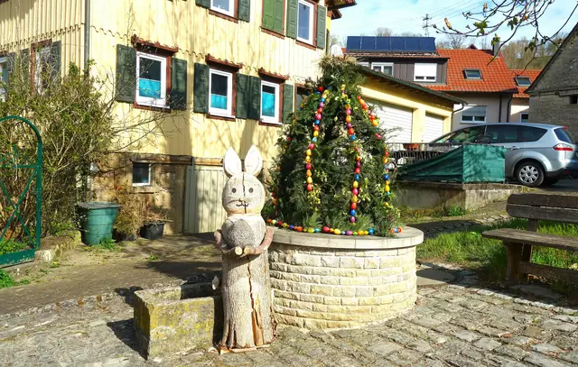 Osterbrunnen In Mistlau. | Foto: Isolde Reitz