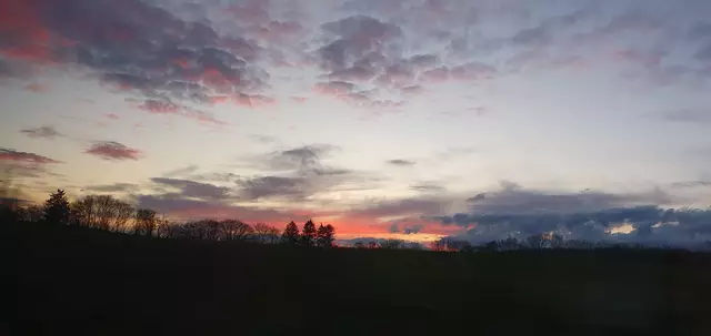 Abendhimmel während der Heimfahrt. | Foto: privat Sibylle Tröber