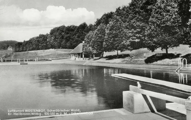 Freibad Wüstenrot  ca.1960 | Foto: Peter Dietrich