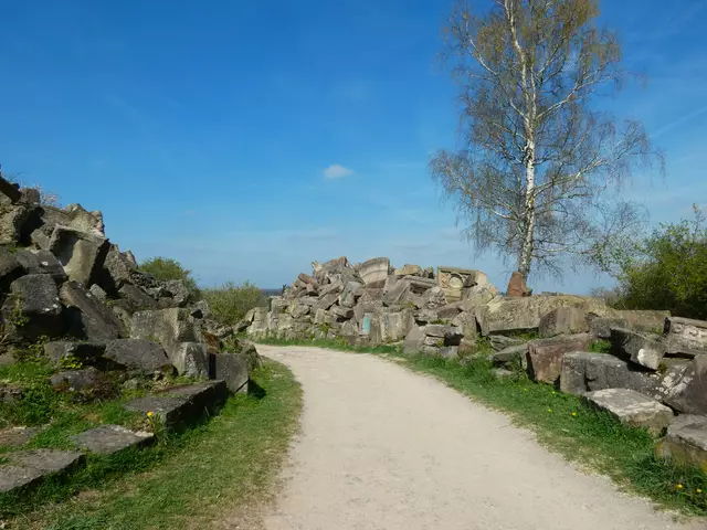 Der Weg ist gesäumt von den Steinen der zerstörten Gebäude Stuttgarts. | Foto: sigischlottke