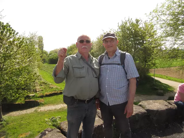 500 gemeinsame Kilometer wurden bereits bei der Wanderung in Stuttgart erreicht. Martin Baumann ist seit 23. Sept 2023 bei der Gruppe. | Foto: WandernGabyErich