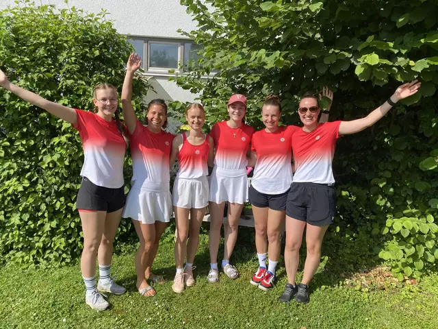 Die Damen-Aktiv-1 der TSG Hohenlohe spielen diese Saison als Aufsteigerinnen in der Bezirksoberliga: v.l.: Leila Kugel, Lara Amler, Luisa Lichtenwald, Franca Büchele, Kim Hauser, Sabrina Keßler. Es fehlt: Amelie Baur.
 | Foto: TSG Hohenlohe