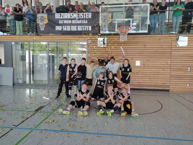 Die Basketballer der Wild Ravens U12 vom TV-Eppingen feiern die gewonnene Meisterschaft 2025 | Foto: pr