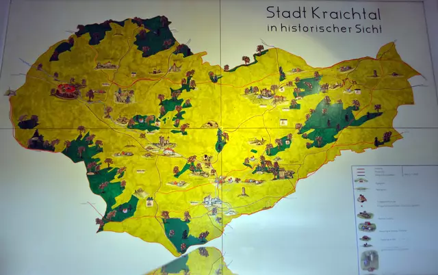 Auf dieser Karte sieht man was es alles historisches im Kraichtal gibt. | Foto: Daniela Somers