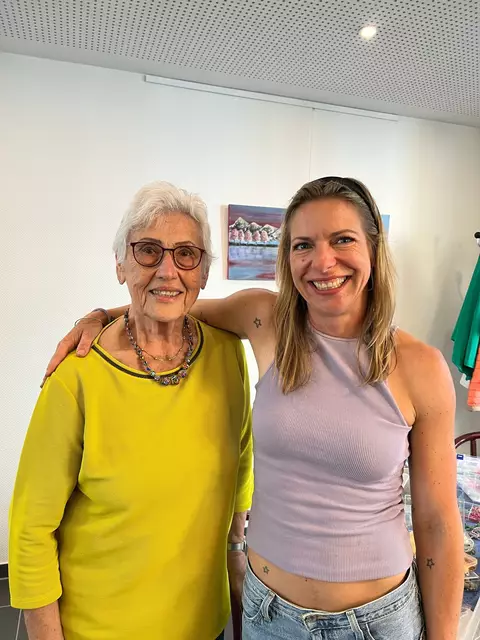 Anna Mundinger mit Teilnehmerin | Foto: Kreisdiakonieverband Heilbronn