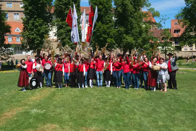 Marktmusik Treffen und Stadtkapelle Öhringen bei der 8. messeÖHRINGEN im Jahr 2022 | Foto: Marktmusik Treffen