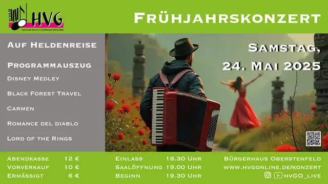 Einladung zum Frühjahrskonzert des HVG am 24.5.2025 um 19.30 Uhr in Oberstenfeld | Foto: Rebecca Bodmann
