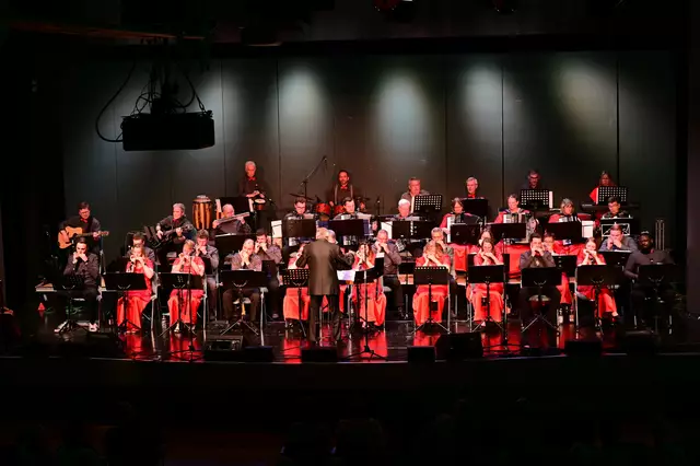 Manfred Dannecker mit seinem Mundharmonikaorchester aus Knittlingen | Foto: BrackSon