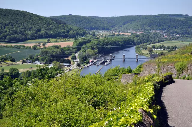 Blick auf die Staustufe Neckarzimmern | Foto: Daniela Somers