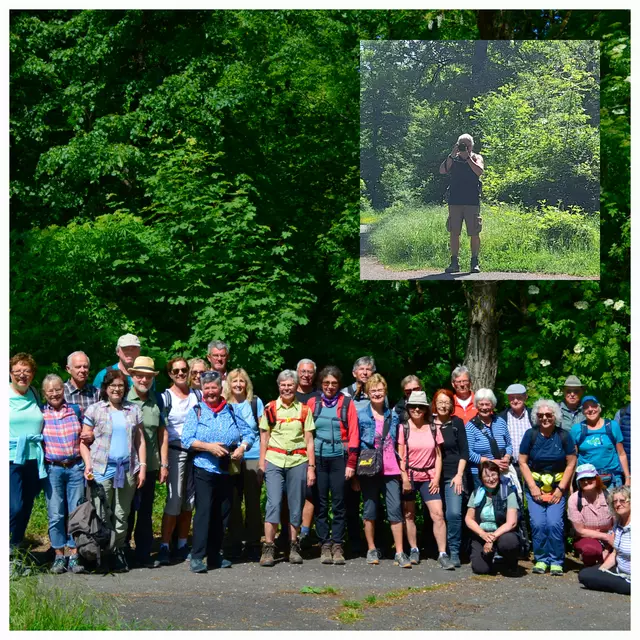 Da ist der  Wanderfotograf auch einmal auf dem Gruppenbild | Foto: Michael Harmsen Monika Breusch