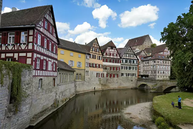 schöne Fachwerkhäuser am Kocher | Foto: Ulrich Seidel