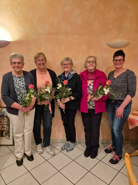 v.l.n.r. Maria Kaiser, Gudrun Zenkert, Maria Ehrler, Margit Leidig, Anja Beez | Foto: Anja Beez