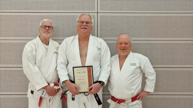 Volkmar Baumbast (Präsident), Mario Dürr (Vizepräsident Leistungssport) und Hennes Meinikheim (Vizepräsident Breitensport) | Foto: Jonas Zimmer