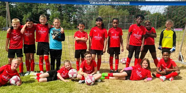 Beim F-Jugend-Fußballsportfest spielten für den Turnerbund Richen Jan, Liam, Elias, Milo, Miquel, Anaja, Angela, Omar, Jason, Lina, Lias, Thea, Emil, Katharina und Anointed.  | Foto: Sönke Brenner
