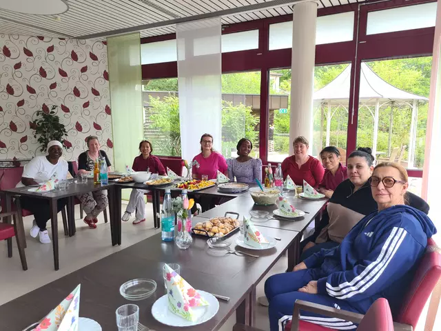 Gemeinsames Mittagessen vom Team Küche des Katharinenstifts. | Foto: Claudia Jäger