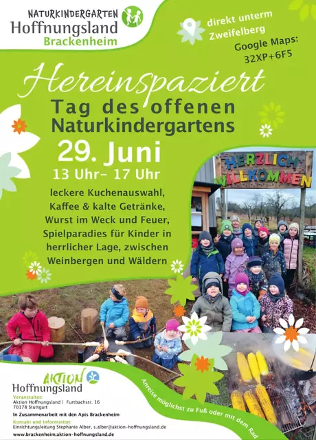 Der Tag der Offenen Tür im Naturkindergarten Hoffnungsland am 1. Juni 2025 wurde auf den 29. Juni 2025 verschoben! | Foto: Naturkindergarten Hoffnungsland