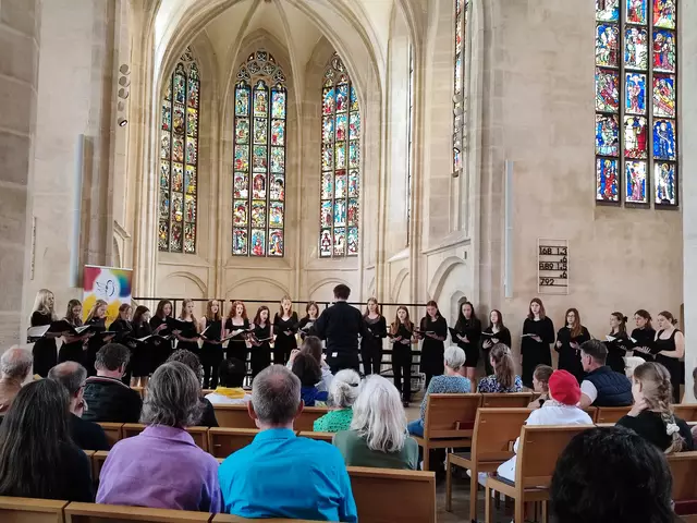 Der Kammerchor des HGE unter der Leitung von Timo Ducati nahm am Deutschen Chorfest in Nürnberg teil. | Foto: privat