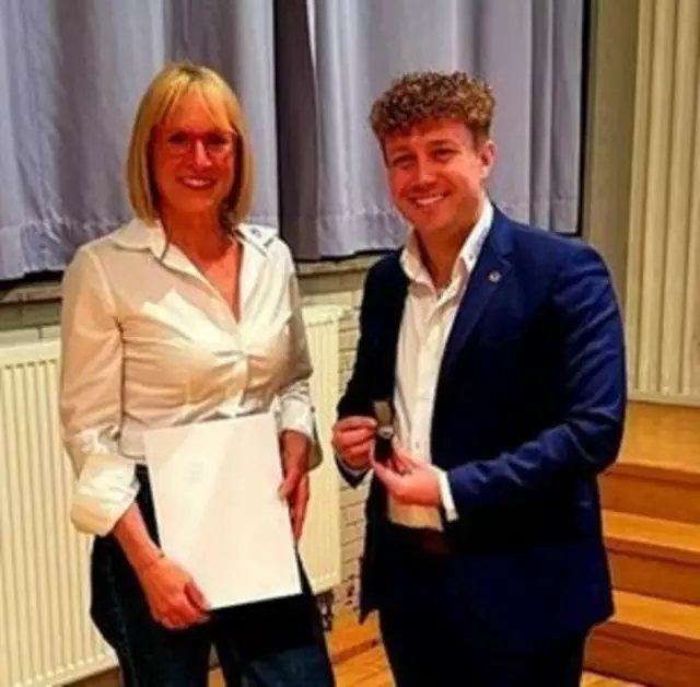 Yvonne Schweigert und Simon Eberle | Foto: Sportkreis Hohenlohe