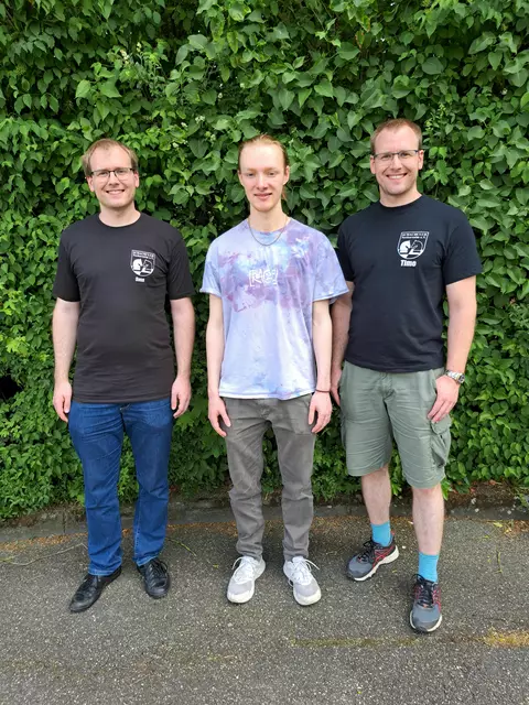 Die Neckarsulmer überzeugten mit starken Turnierleistungen: v.l.: Sven Stark, Kevin Broncel, Timo Stark. | Foto: Schachclub