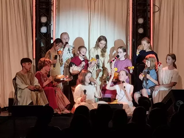 Das WDL-Kindermusical "Saulus - Vom Jäger zum Gejagten!" im Bürgerzentrum Brackenheim mit über 60 Kindern fand große Begeisterung bei den Besuchern. | Foto: Jochen Baral